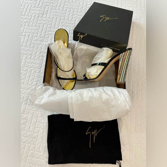 RARE FIND - Giuseppe Zanotti - Bebe Strass Studded Slides - Size 9 - Picture 9 of 9